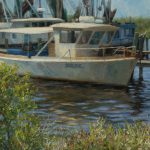 Painting entitled "Tech Rec," by artist Christian Hemme.