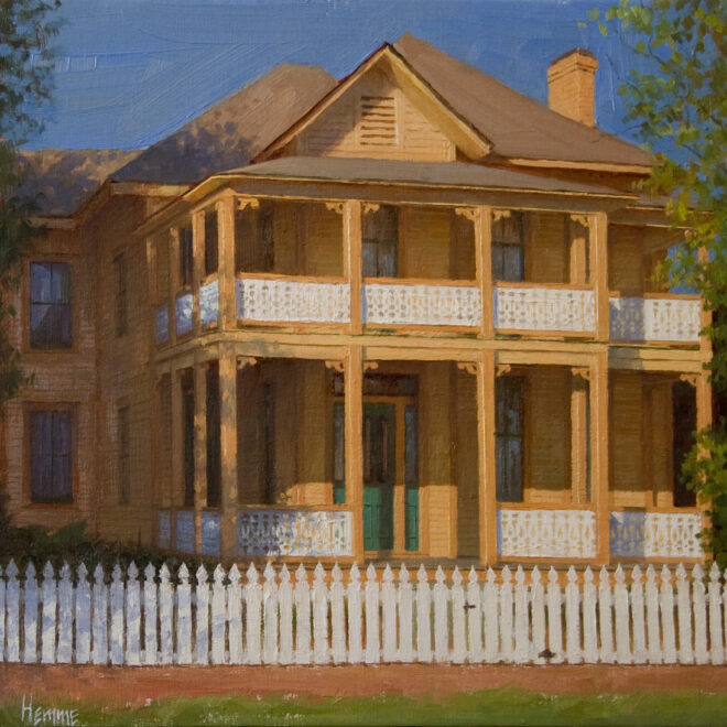 Oil painting entitled Historic Downtown III, by artist Christian Hemme.