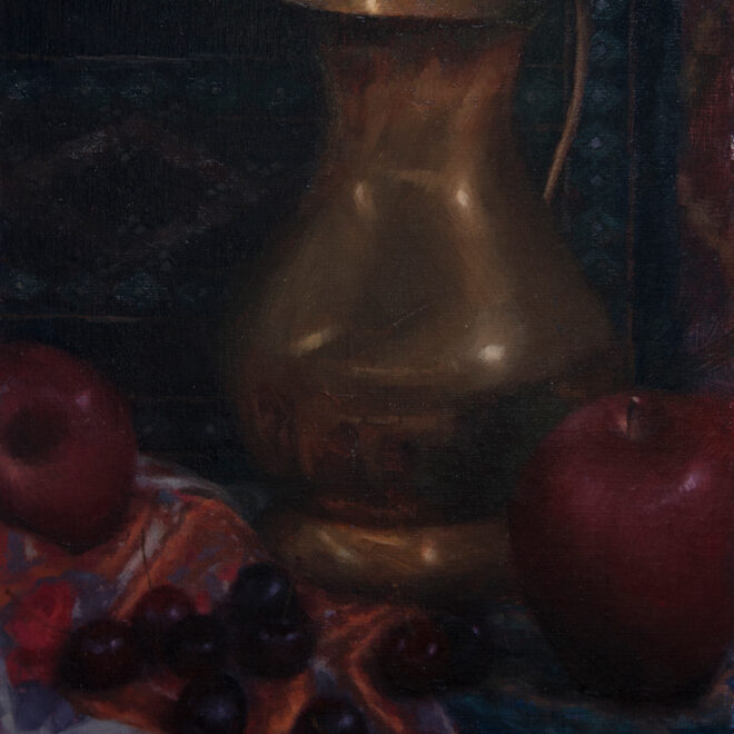 Oil painting entitled From the Bazaar, by artist Christian Hemme.