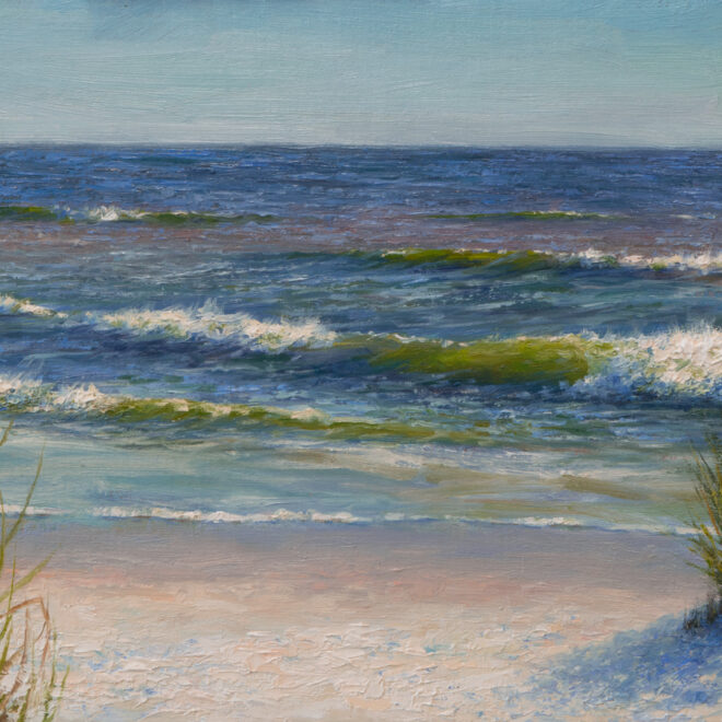 Oil painting entitled Gulf Coast Winter, by artist Christian Hemme.
