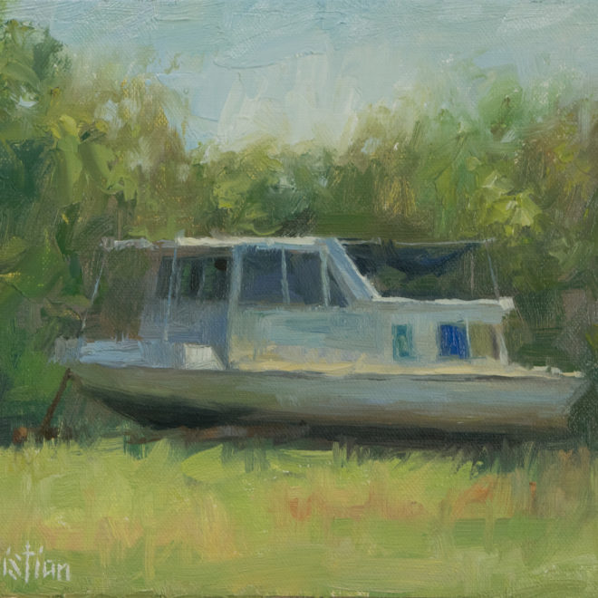 Derelict-Houseboat-Study-6x8