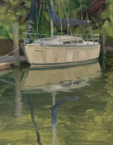 Plein Air Painting of Sailboat